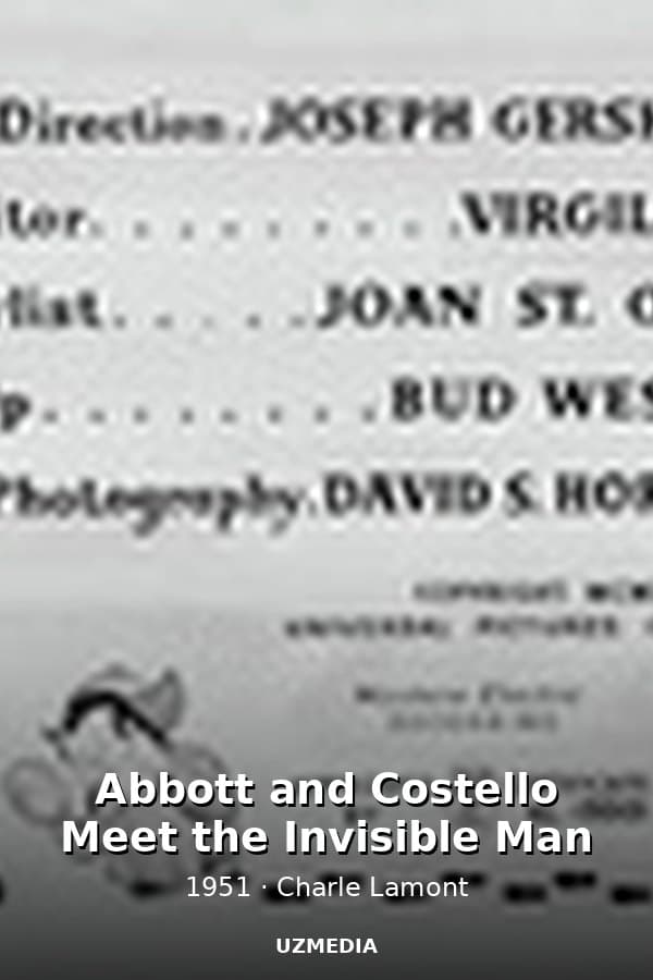 Abbott and Costello Meet the Invisible Man — Kino 1951