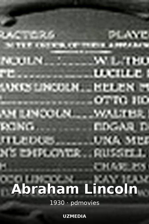 Abraham Lincoln — Kino 1930