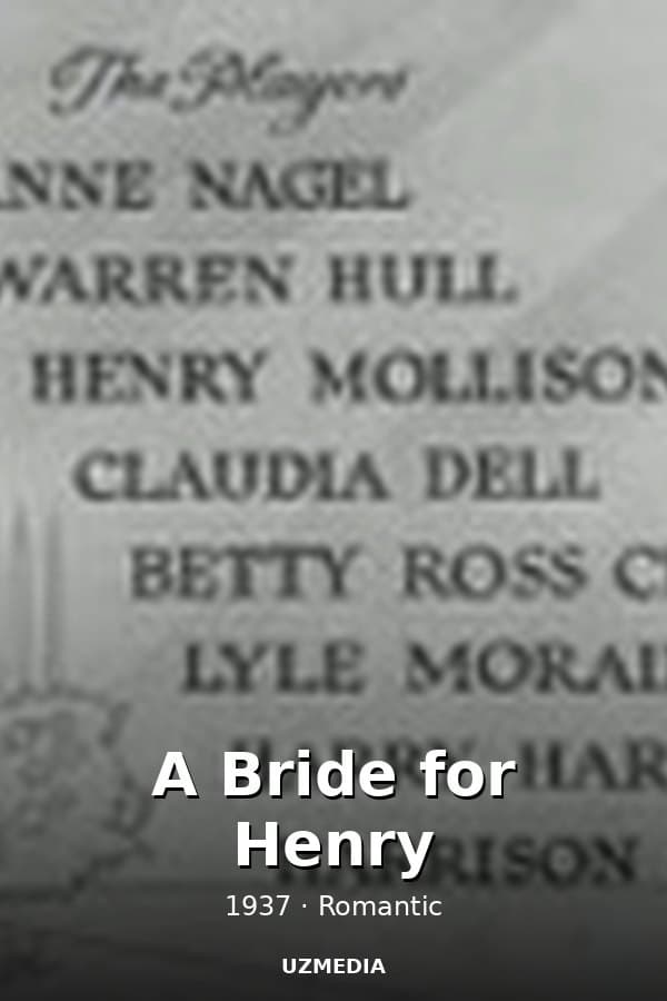 A Bride for Henry — Movie 1937
