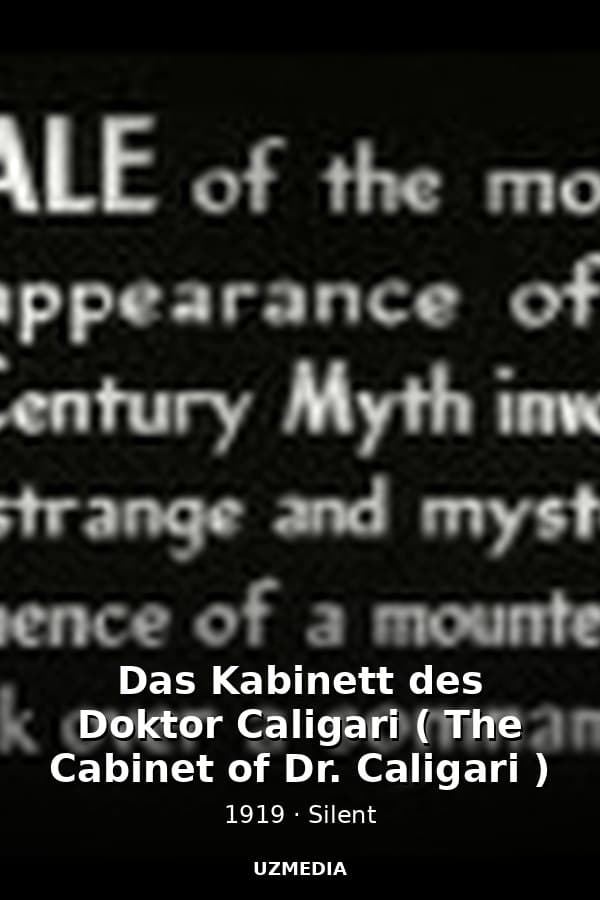 Das Kabinett des Doktor Caligari ( The Cabinet of Dr. Caligari ) — Kino 1919