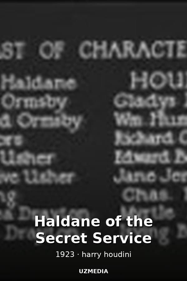 Haldane of the Secret Service — Kino 1923