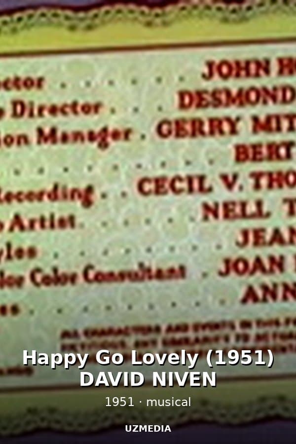Happy Go Lovely (1951) DAVID NIVEN — Kino 1951