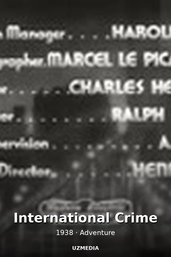 International Crime — Movie 1938