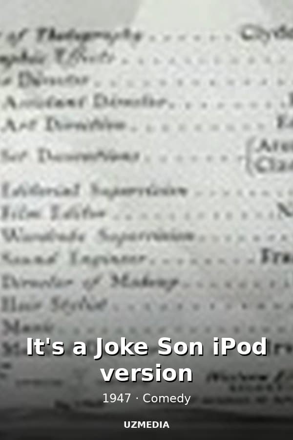 It's a Joke Son iPod version — Movie 1947