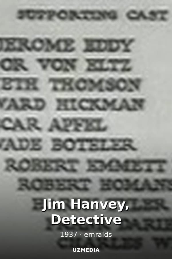 Jim Hanvey, Detective — Movie 1937
