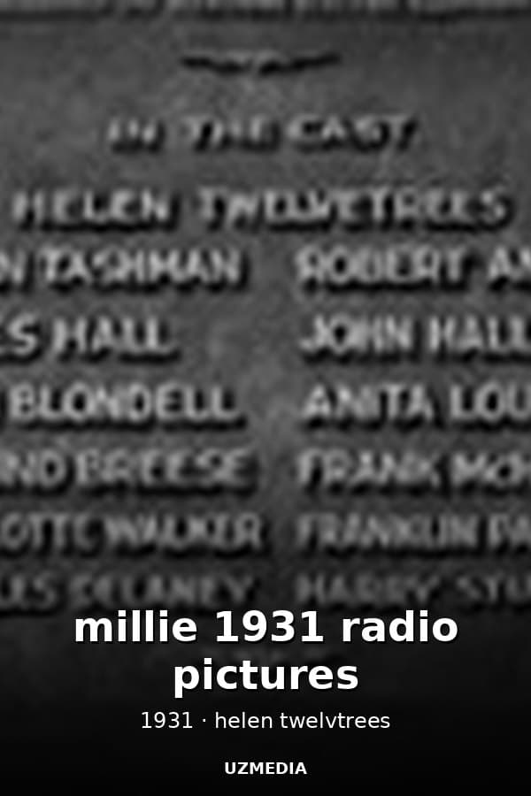 millie   1931 radio pictures — Kino 1931