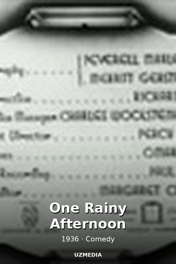 One Rainy Afternoon — Kino 1936
