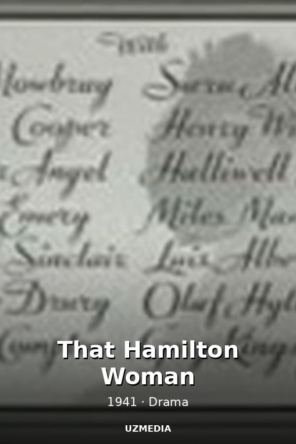 That Hamilton Woman — Kino 1941