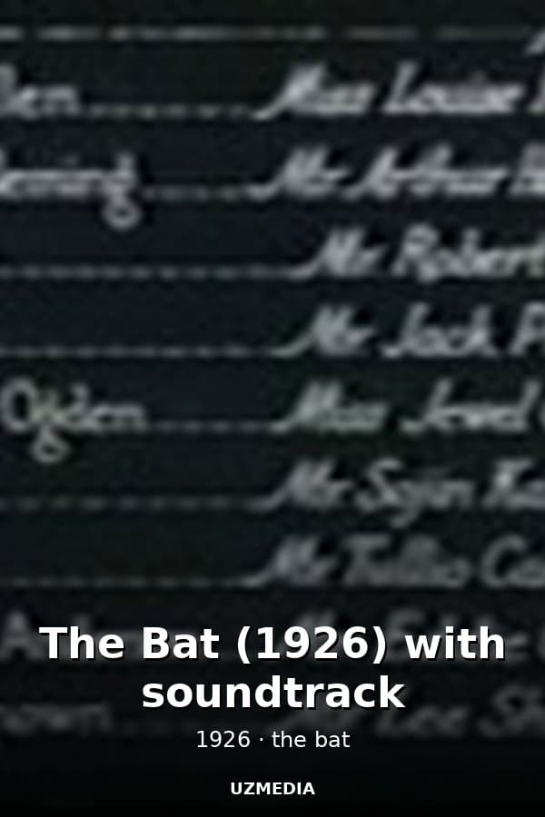 The Bat (1926) with soundtrack — Kino 1926