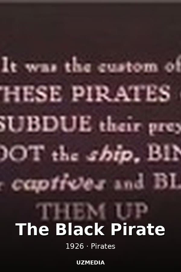The Black Pirate — Kino 1926