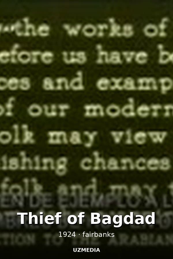 Thief of Bagdad — Kino 1924