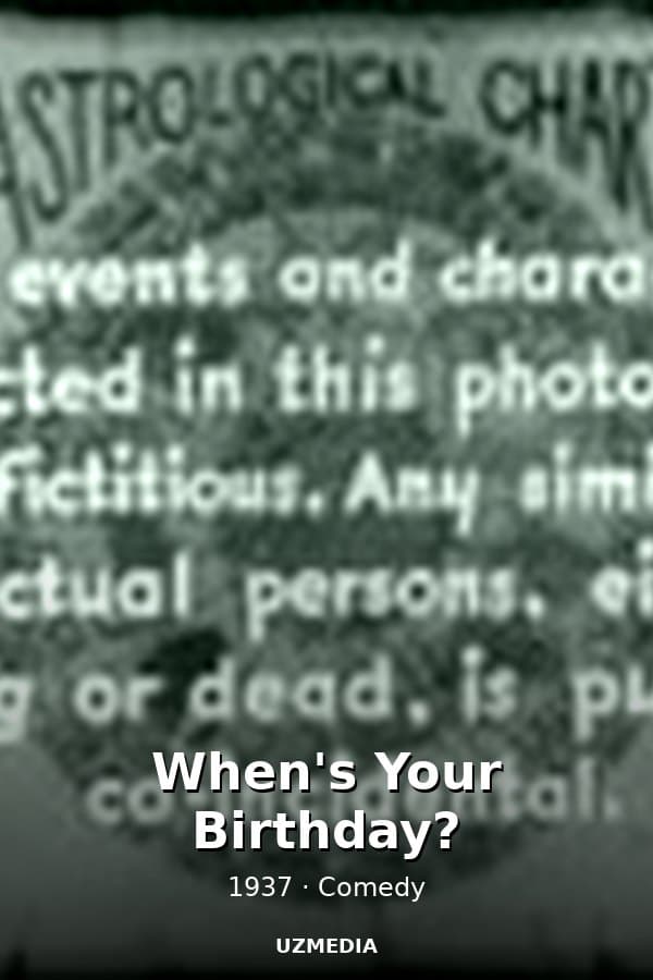 When's Your Birthday? — Kino 1937