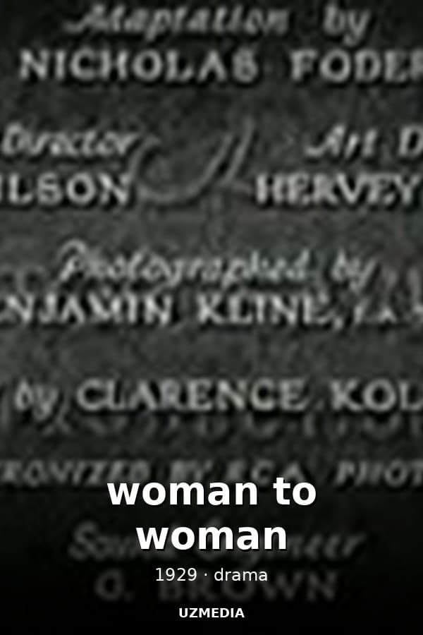 woman to woman — Kino 1929