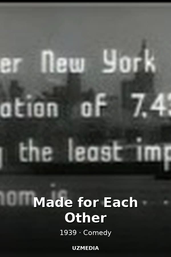 Made for Each Other — Kino 1939