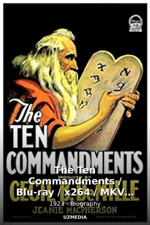 The Ten Commandments / Blu-ray / x264 / MKV / 720p / Commentary — Kino 1923